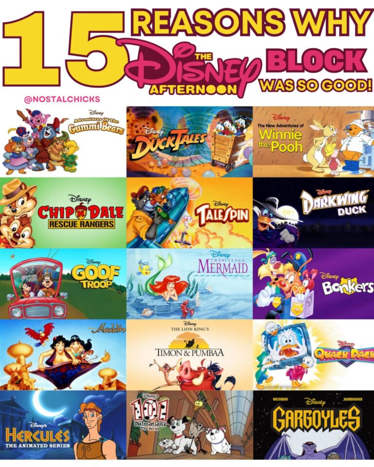 15 REASONS WHY THE DISNEY AFTERNOON BLOCK WAS SO GOOD!