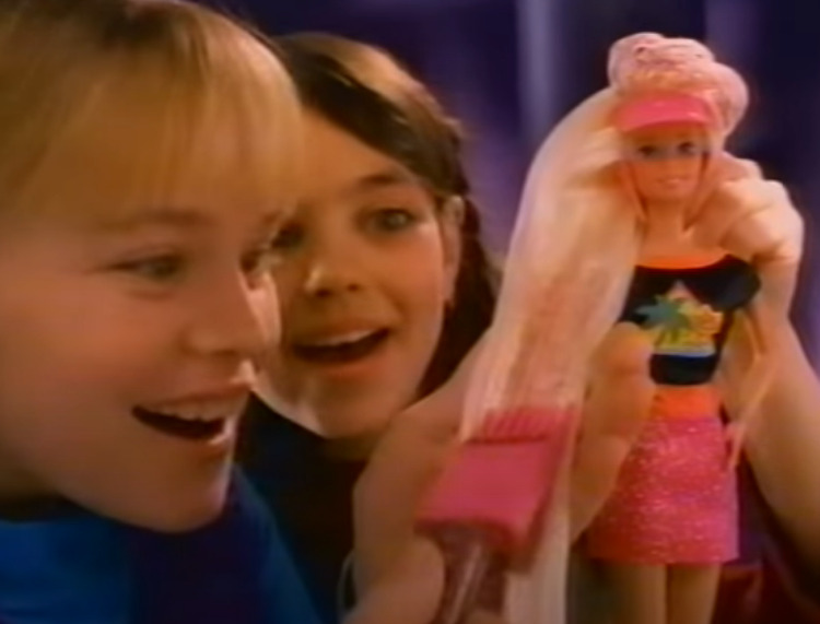 GLITTER HAIR BARBIE COMMERCIAL (1994)