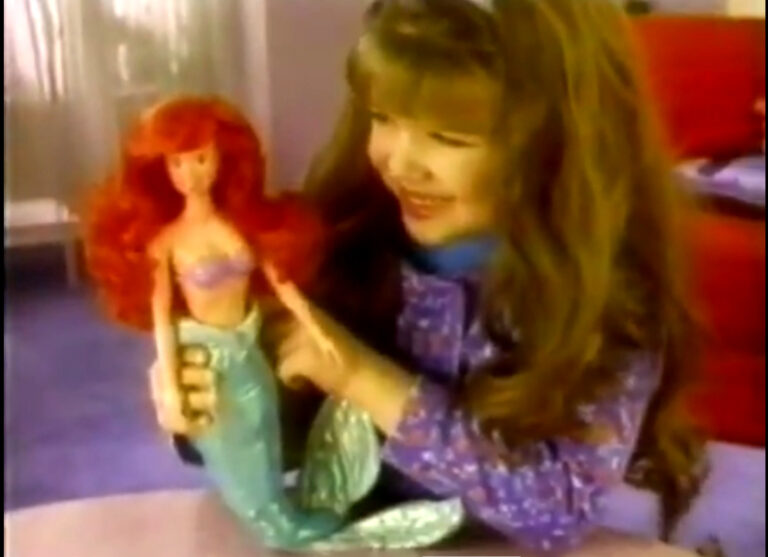 TYCO LITTLE MERMAID DOLL 1991 COMMERCIAL