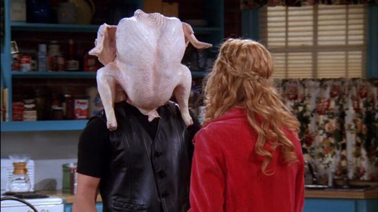 F.R.I.E.N.D.S. THANKSGIVING TURKEY SCENE