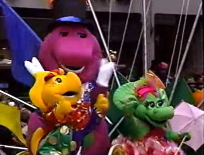 BARNEY AT THE 1995 MACY’S THANKSGIVING PARADE