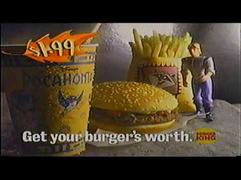 BURGER KING POCAHONTAS KIDS MEAL COMMERCIAL