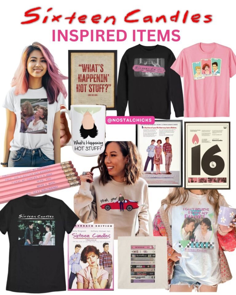 SIXTEEN CANDLES INSPIRED ITEMS
