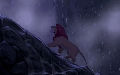 LION KING – SIMBA KING OF PRIDE ROCK SCENE