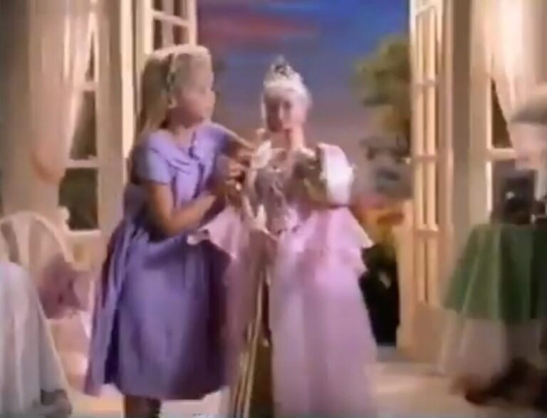 MY SIZE RAPUNZEL BARBIE COMMERCIAL 1997