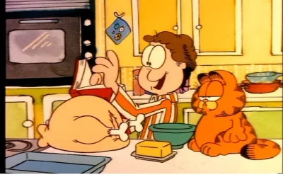 GARFIELD THANKSGIVING (JON COOKING SCENE)