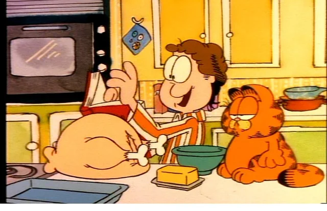 GARFIELD THANKSGIVING (JON COOKING SCENE)