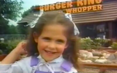 YOUNG SARAH MICHELLE GELLAR IN AN 80’S BURGER KING COMMERCIAL
