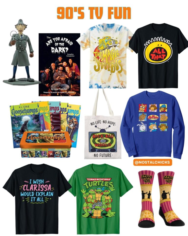 90’S TV FUN INSPIRED ITEMS