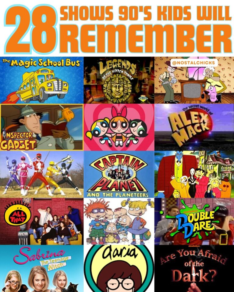28 SHOWS 90’S KIDS WILL REMEMBER