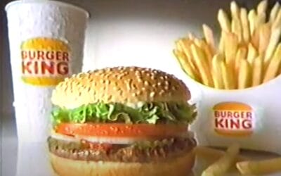 BURGER KING 90’S WHOPPER VALUE MEAL COMMERCIAL