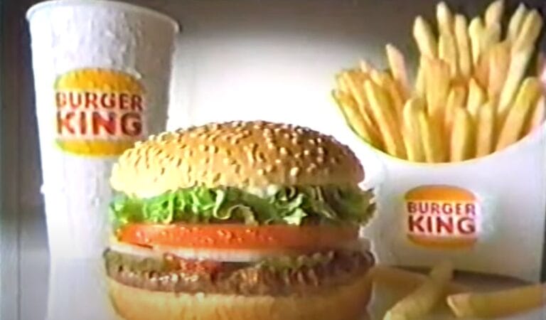 BURGER KING 90’S WHOPPER VALUE MEAL COMMERCIAL
