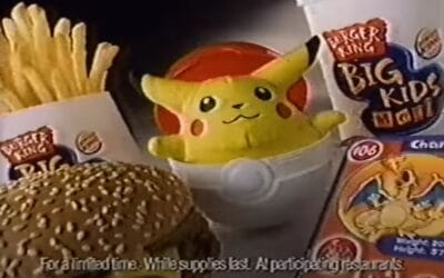 BURGER KING 1999 BIG KIDS MEAL – POKEMON TOYS COMMERCIAL