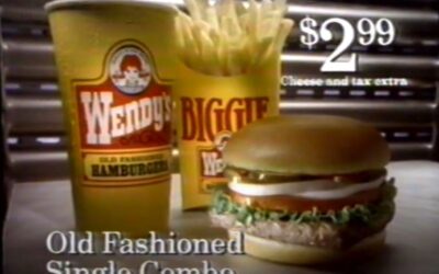 90’S WENDY’S OLD-FASHIONED SINGLE COMBO MEAL COMMERCIAL