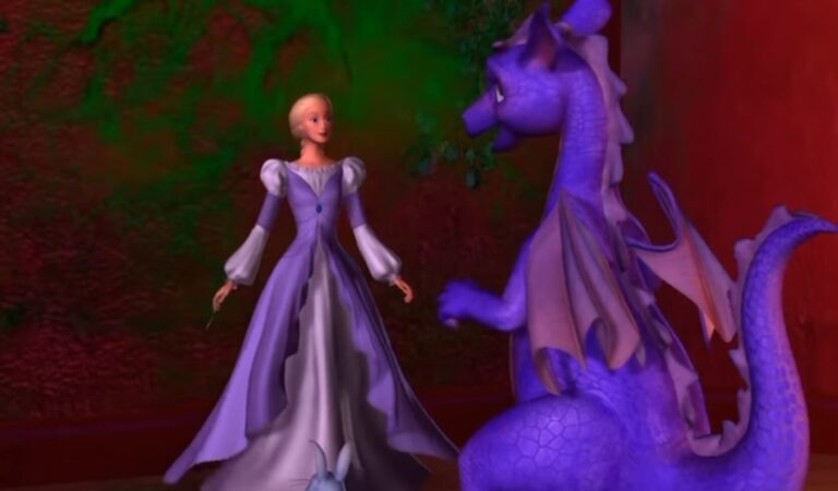 BARBIE AS RAPUNZEL – PAINTING MAGIC DRESSES ADVENTURE!