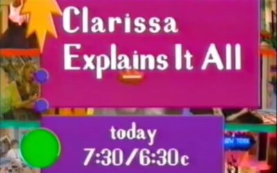 CLARISSA EXPLAINS IT ALL PROMO ON NICKELODEON!