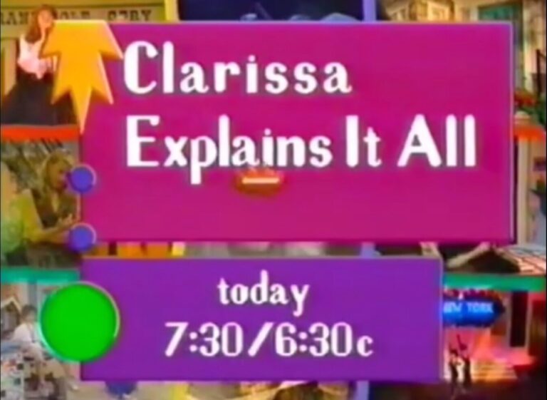 CLARISSA EXPLAINS IT ALL PROMO ON NICKELODEON!