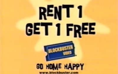 1998 BLOCKBUSTER VIDEO COMMERCIAL – RENT 1 GET 1 FREE