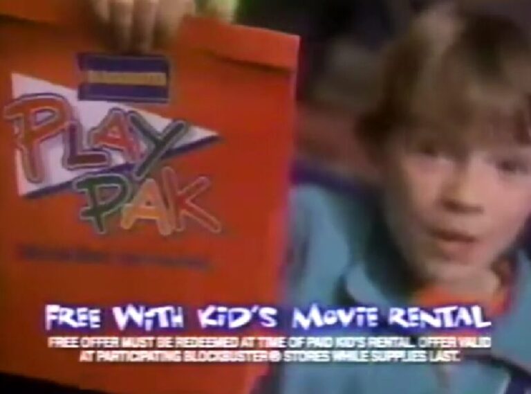 BLOCKBUSTER VIDEO PLAY PAK AD WITH SCOOBY-DOO PROMO
