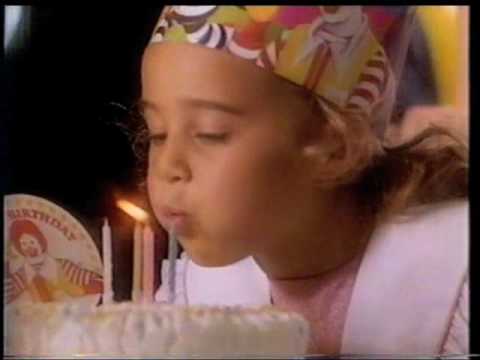 McDONALD’S “BIRTHDAY” 90’S COMMERCIAL