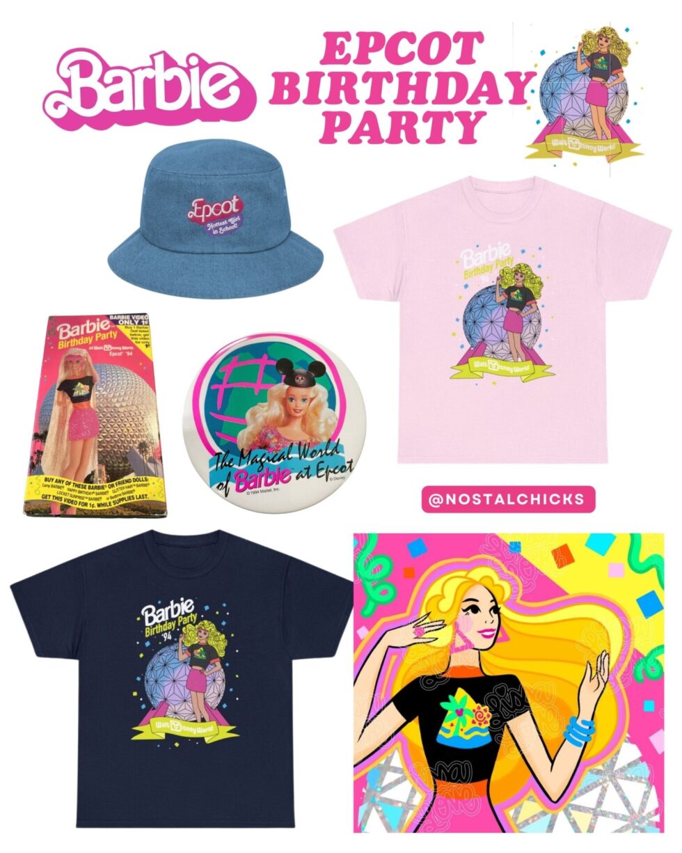 BARBIE EPCOT BIRTHDAY PARTY PIECES - Nostalchicks