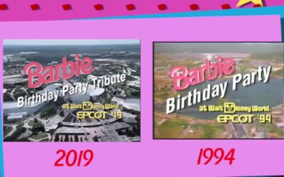 BARBIE BIRTHDAY PARTY AT DISNEY  WORLD – VIDEO COMPARISONS  (1994 AND 2019)