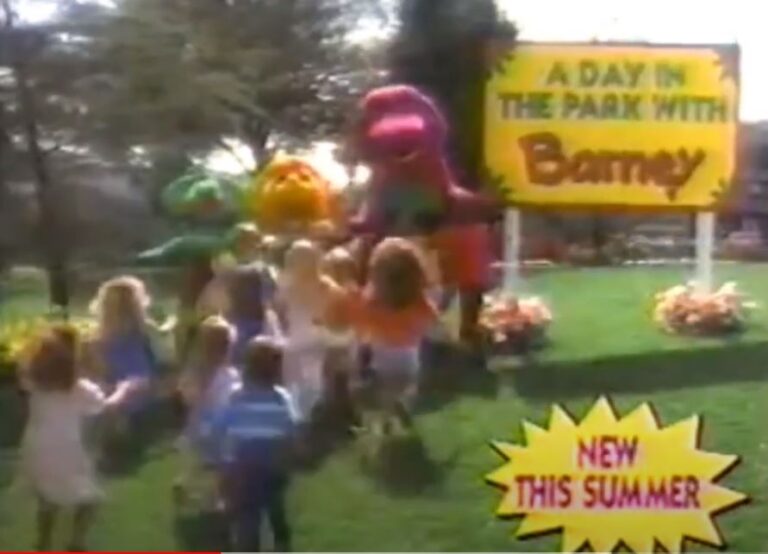 A DAY IN THE PARK WITH BARNEY – UNIVERSAL STUDIOS FL TV COMMERCIAL (1995)