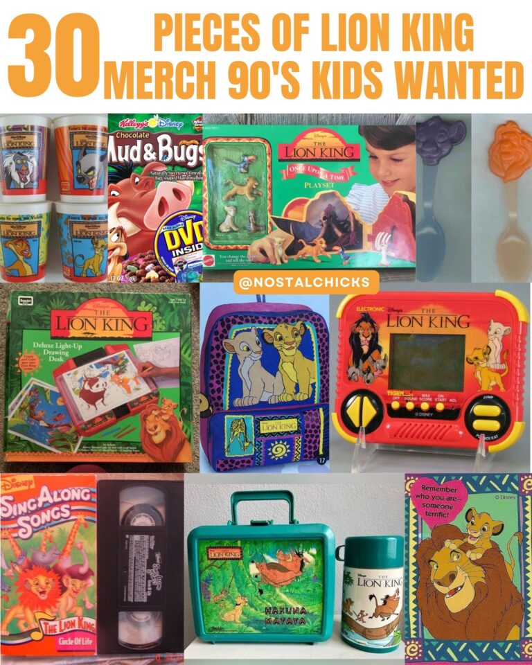 30 PIECES OF LION KING MERCH 90’S KIDS WANTED