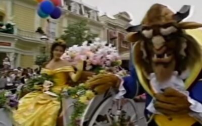 BEAUTY AND BEAST  AT 90’S DISNEY WORLD EASTER PARADE