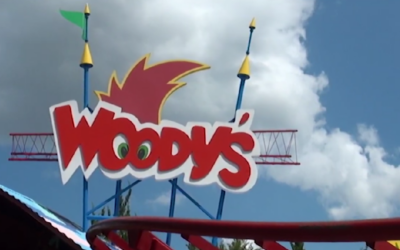 UNIVERSAL STUDIOS WOODY WOODPECKER’S NUTHOUSE COASTER