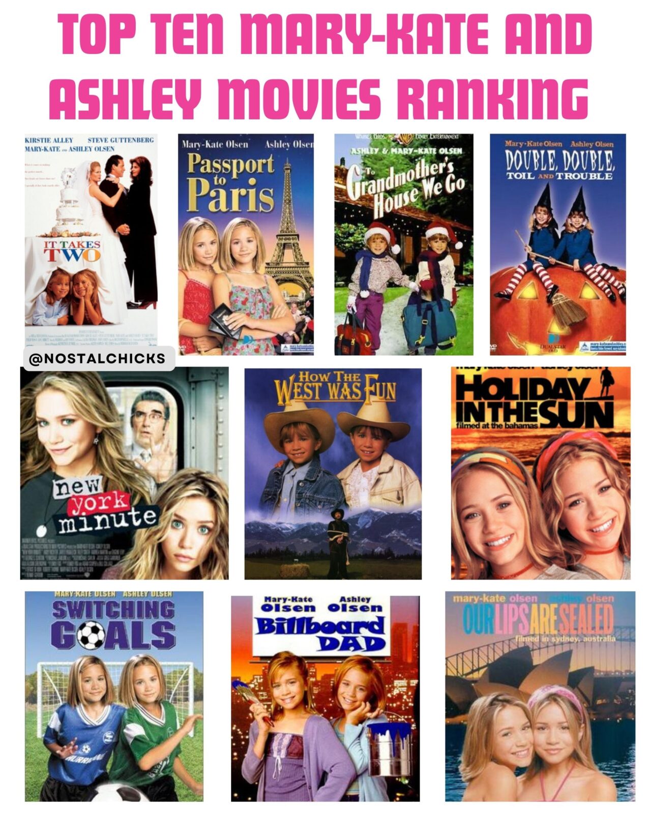 NOSTALCHICKS RANKING OF MARY-KATE AND ASHLEY MOVIES - Nostalchicks - What Streaming Service Has Mary Kate And Ashley Movies