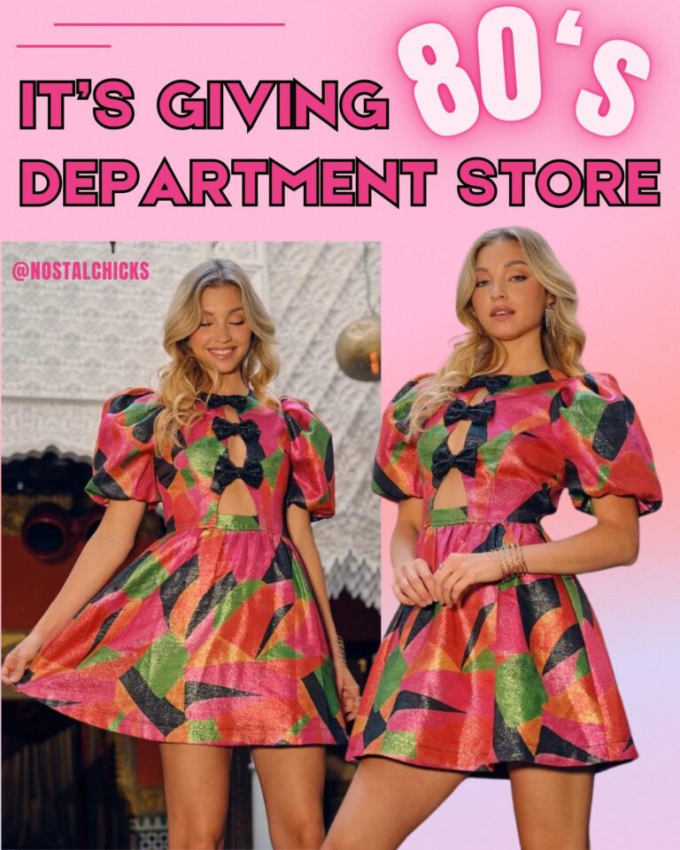 IT’S GIVING 80’S DEPARTMENT STORE