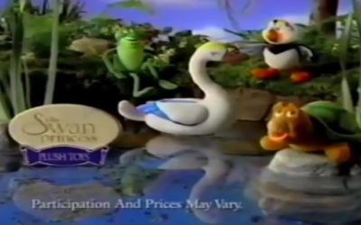 1994 SIZZLER THE SWAN PRINCESS PLUSH TOYS COMMERCIAL